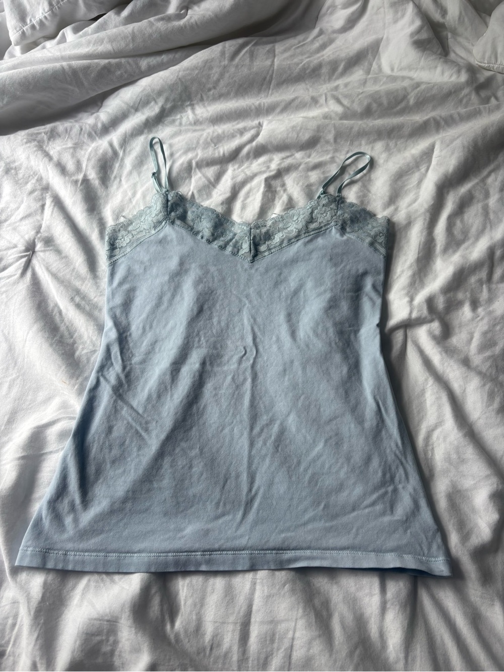Old Navy Light Blue Lace Trim Cami